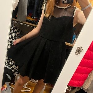 Sandro black dress ouma pearl new with tag size 2